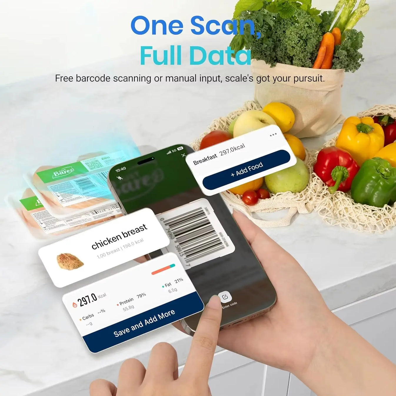 One scan, full data – barcode scanning and instant macros